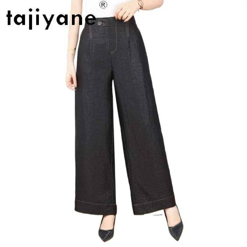 TAJIYANE 100% Echte Maulbeerseide Hosen für Damen Xiangyun Sha Lässige Weite Hosen Sommer Weitbeinige Hosen 2026 Damenkleidung штаны