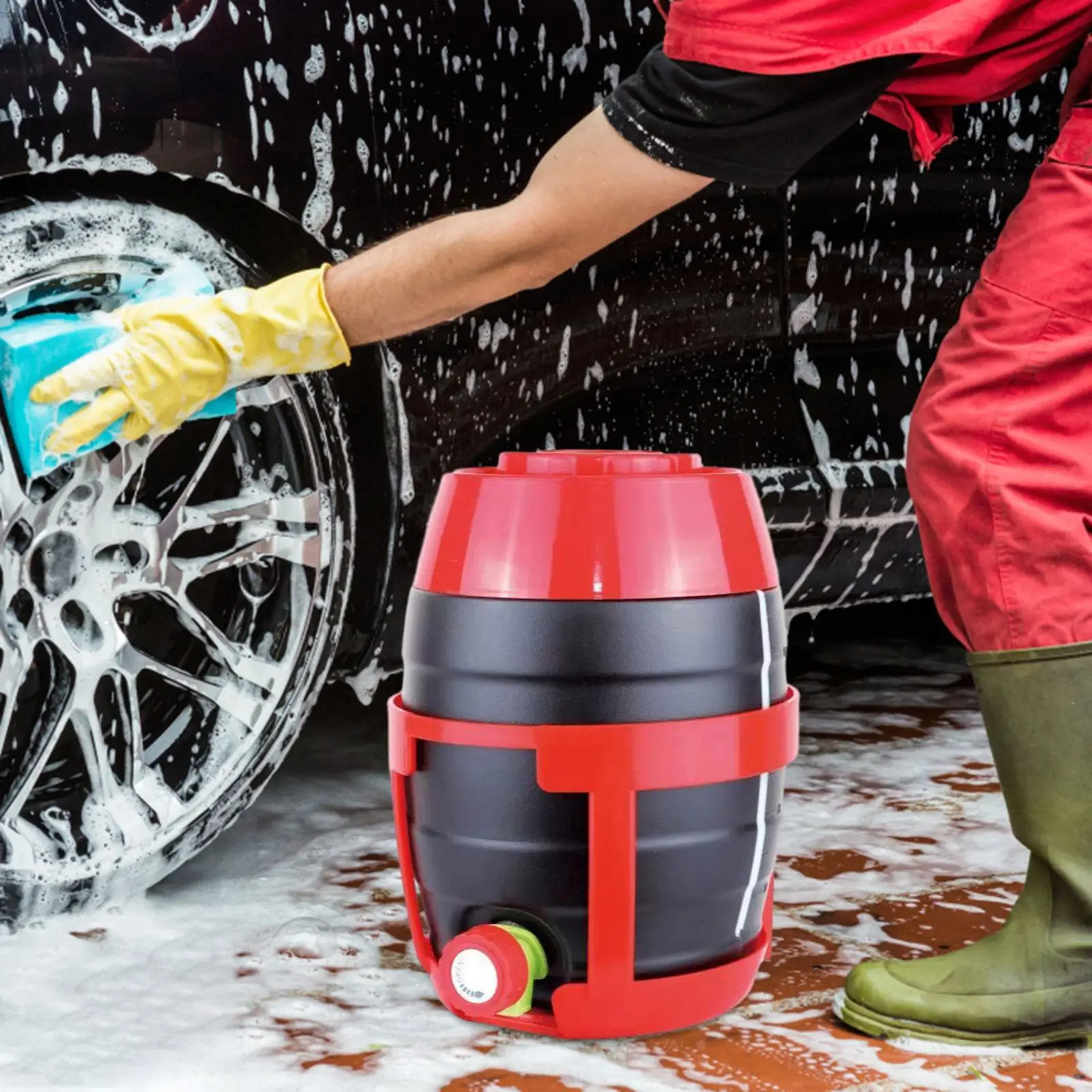 Car Detailing Dispensing Container Durable Practical Tool Automotive Liquid Dispensing Barrel Barrel for Car Wash Liquid