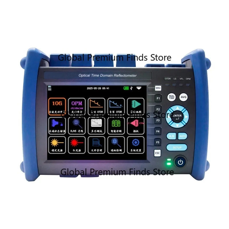 OTDR Optical Time Domain Reflectometer Fiber Optic Cable Breakpoint Tester Length Fault Detection 1310/1550nm 32DB