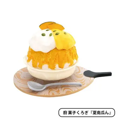 Bandai-Figurine d'Action Japonaise Authentique à l'Échelle Gacha, Jouet Miniature de Glace Pilée, Simulation de Fruits d'Été, Smunvétérans wn ie