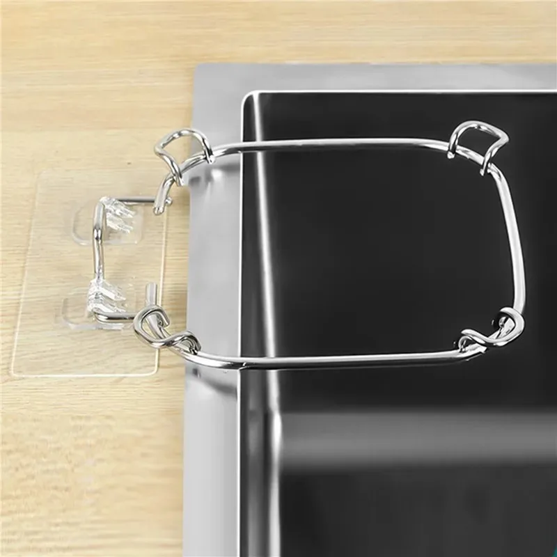 Disposable Kitchen Sink Stainless Steel Hanging Net Sewer Garbage Bag Drainage Screen Sink Garbage Net for Meal Residue Pool