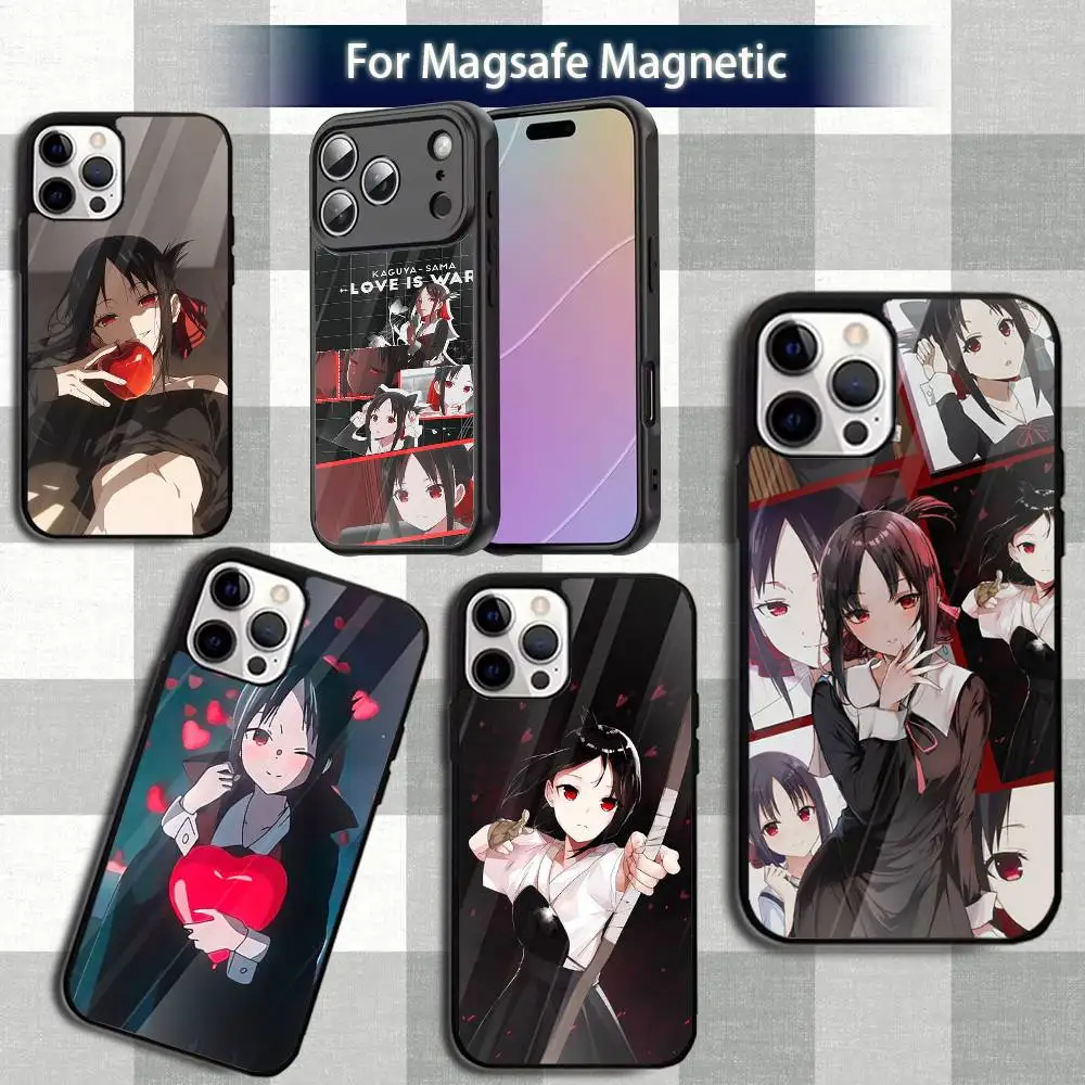 

KaguyaS Anime sama-es Phone Case For iPhone 13,12,15,17,11,16,14,Pro,Max,Plus,Mini,Magsafe,Magnetic Wireless Charging Case