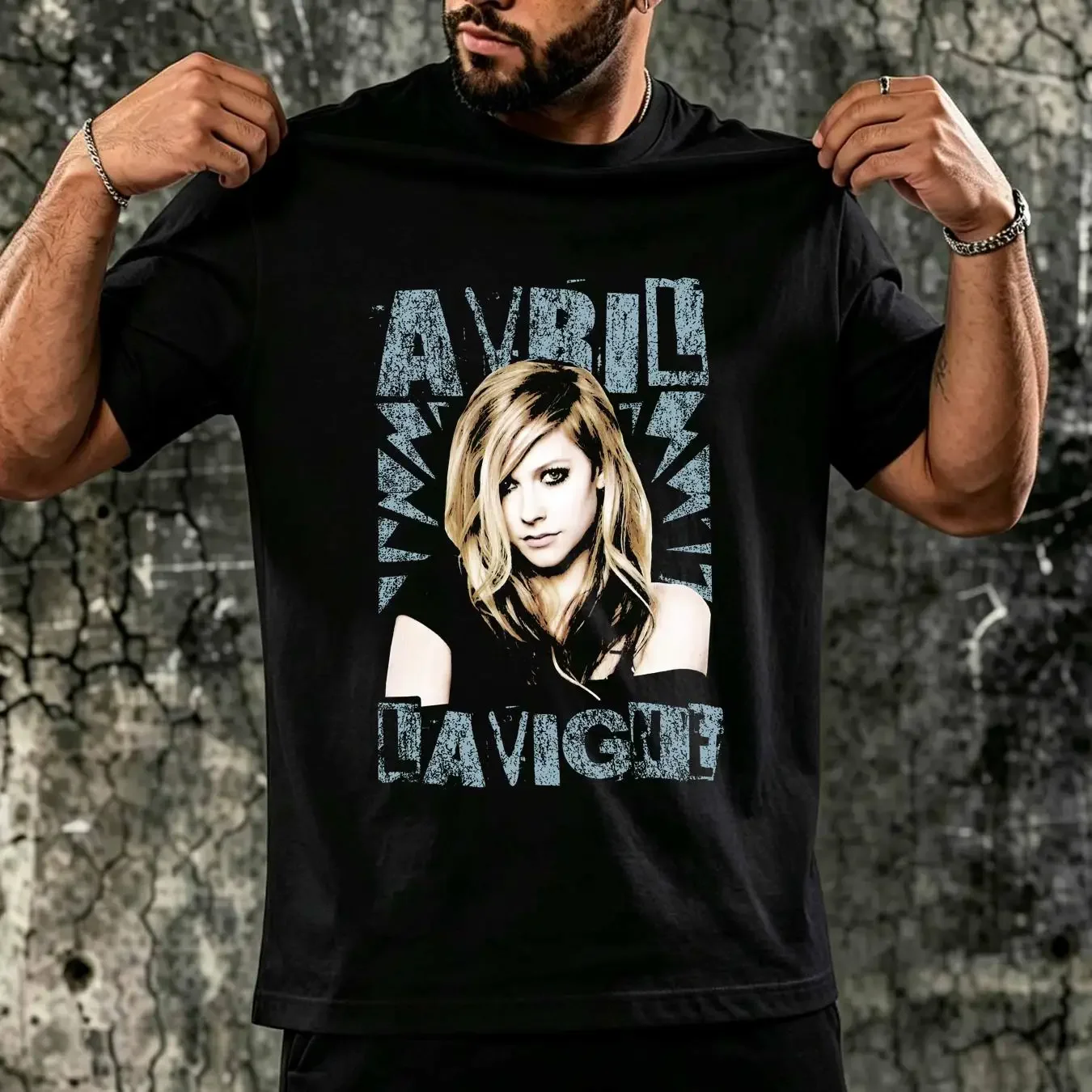 washed T Shirt Avril Lavigne gift Thank you new HOT best  vintage Washed Stylish Top For Everyday Wear Stretched graphic
