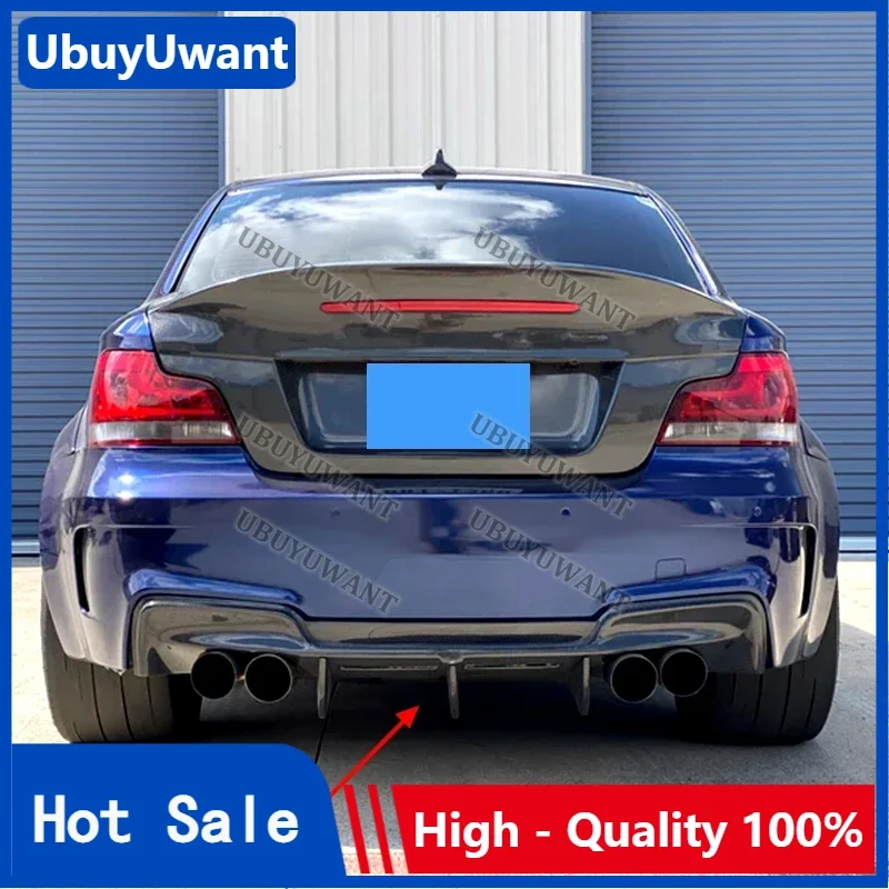 Для BMW E82 1Series 1M Coupe E82 120d 135i Автомобильный задний бампер, спойлер, диффузор 2007-2013, настоящий углеродное волокно/черный задний диффузор Для BMW E82 1Series 1M Coupe E82 120d 135i Автомобильный задний бампер, спойлер, диффузор 2007-2013, настоящий углеродное волокно/черный задний диффузор