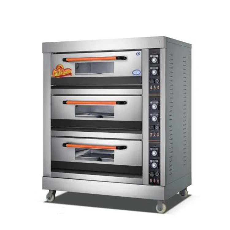 

Three Deck Electric Fast Pizza Oven Commercial With 400 Degrees High Quality Pizza Hut Pizza Oven