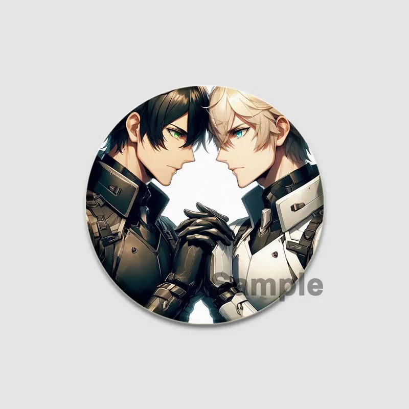 58mm Pop Anime Seraph of The End Lapel Pin Cute Cartoon Cosplay Badge Anime Brooch for Clothes Decoration Accessories Fans Gifts