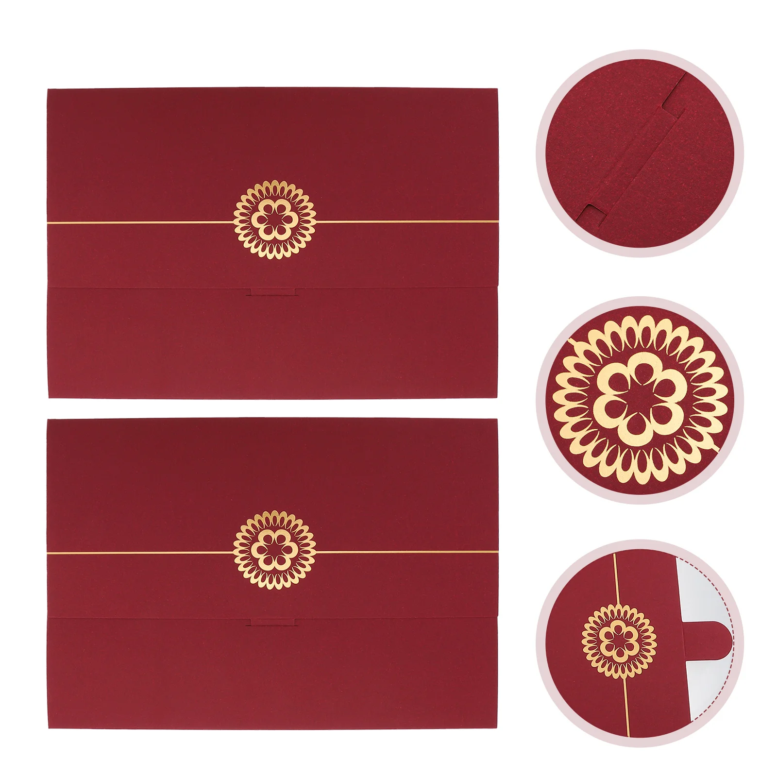

2 Pcs Honor Certificate Cover Letter of Commendation Envelope Paper Document Holder Diploma Jam