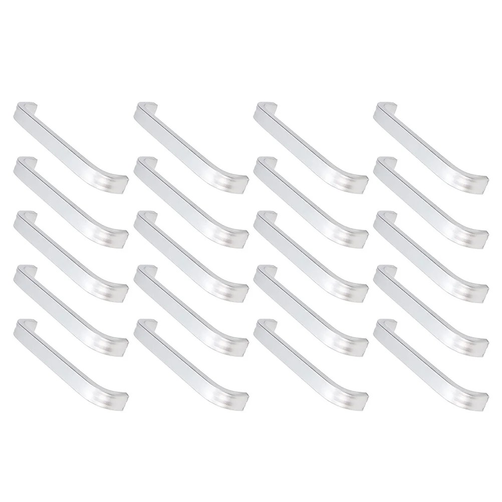 

20 Pcs Door Knob Handle Aluminum Wardrobe Handles niture Cabinets Indoor Silver Kitchen Hardware Small Knobs