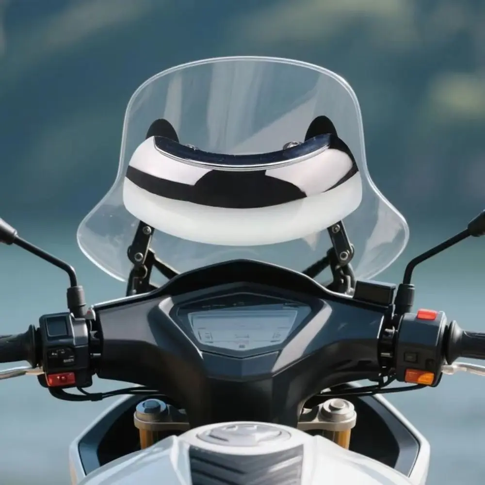 180 Degree Wide Angle Motorcycle Rearview Mirror Blind Detection Adjustable Windshield Wide Angle Mirror Wind Screen Mount