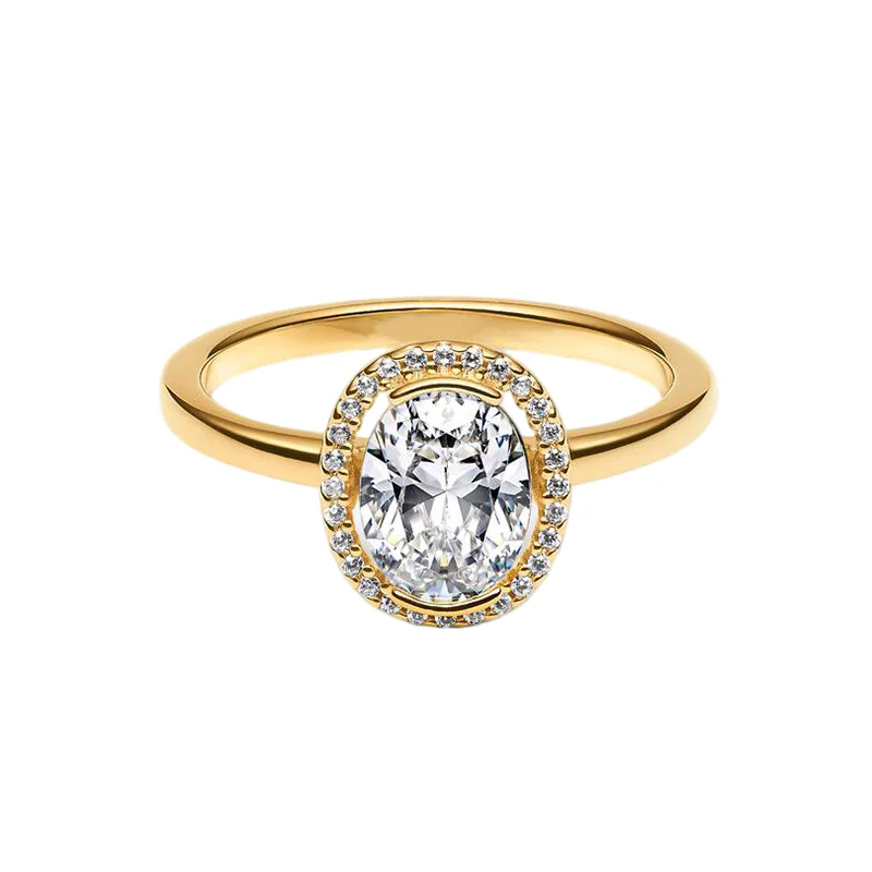 Women's 925 Silver Double Love Butterfly Gold Ring
