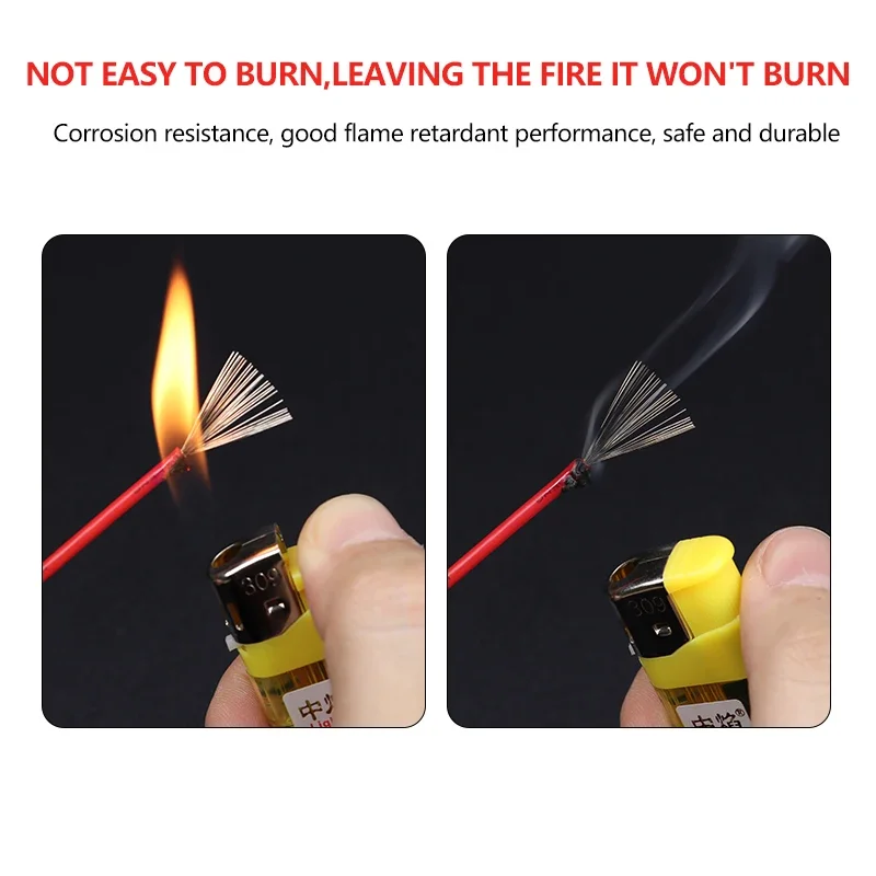 2 - 50M Red Black UL1007 Copper Wlire 16/18/20/22/24/26/28/30AWG Flexible PVC Insulation Electronic Cable DIY LED Lighting Line