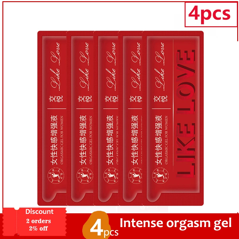 4pc Aphrodisiac Orgasmic Sex Drops Exciter for Women Climax Orgasm Strong Enhance Female Libido Intim Gel Item Love Condensation