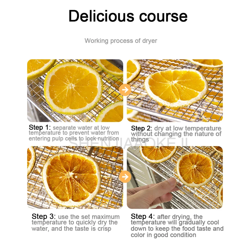 LT-022 التجارية الكبيرة 80 طبقات الغذاء ديهيدراتور 6000 واط الفولاذ المقاوم للصدأ الفواكه المجففة آلة التجفيف للخضراوات الخضر 220 فولت