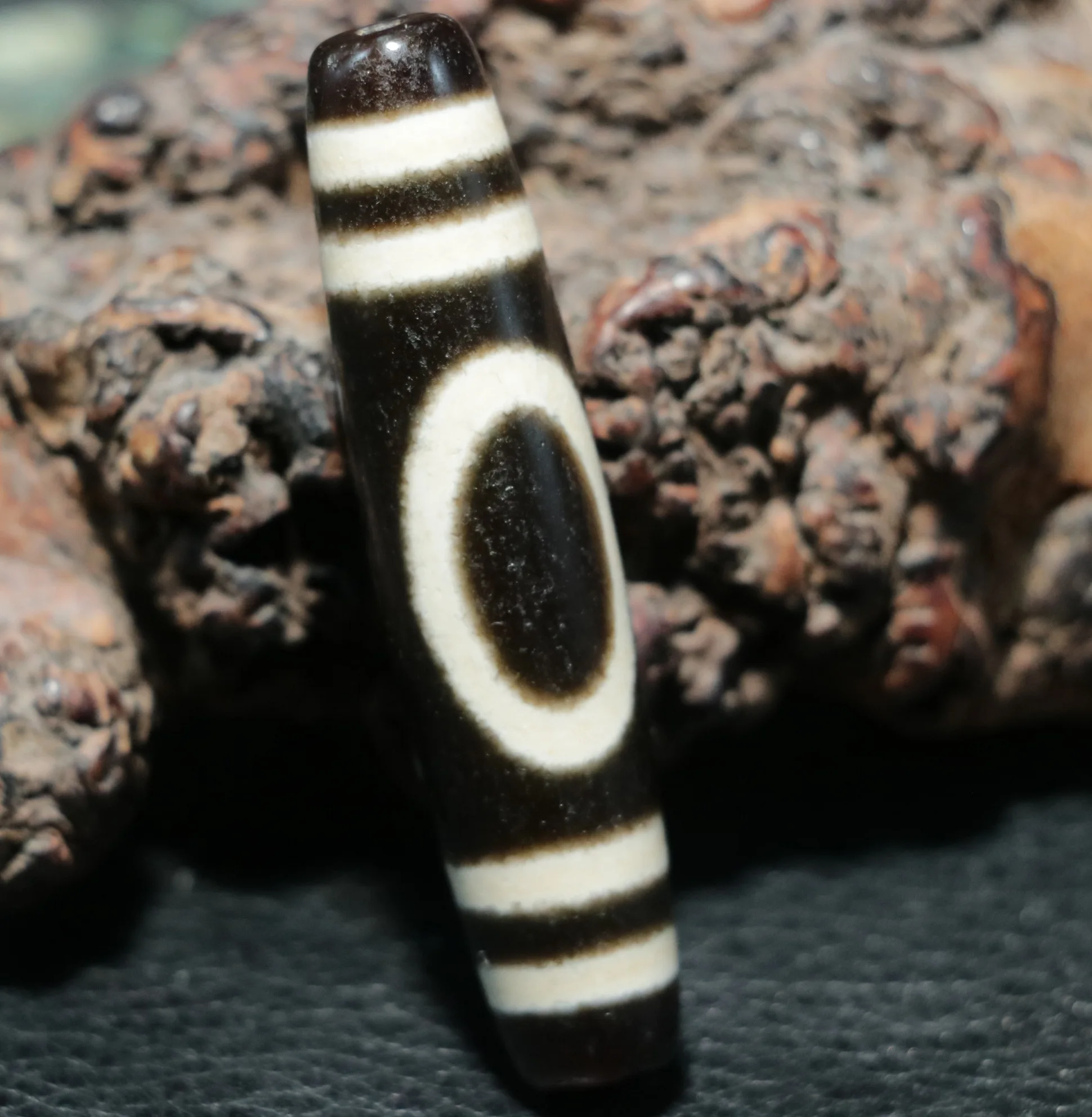 Magic Energy Tibetan Old Agate Harmonious heaven&earth dZi Bead Amulet UF06 UPD210825A1