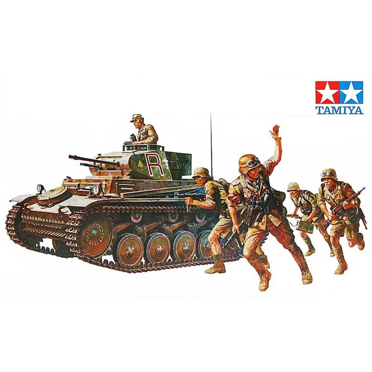 TAMIYA MODEL 1/35 SCALE military models #35009 German Panzer Mk.II Ausf.F/G plastic model kit