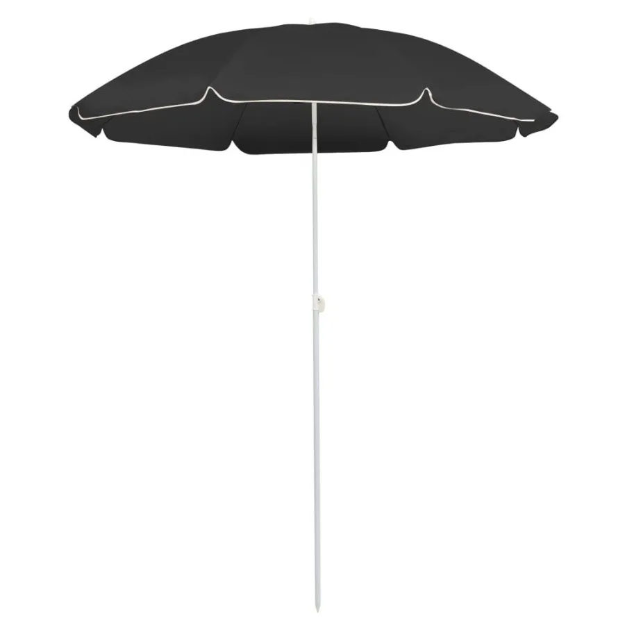 

Garden Parasol with Steel Pole Anthracite 70.9
