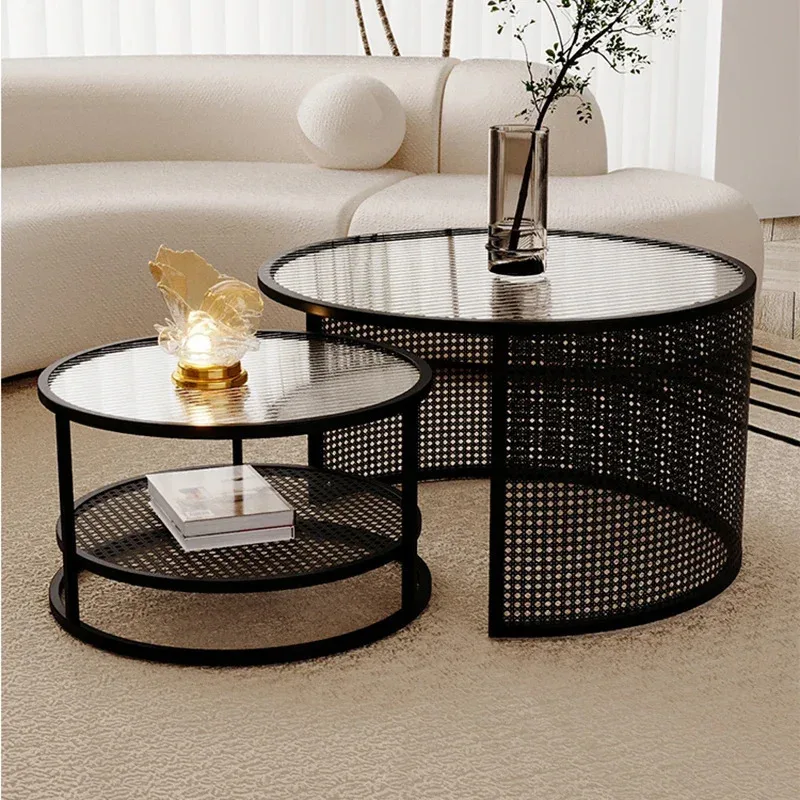 Makeup Black Coffee Table Room Dining Modern Poker Fruit Sweet Table Coffee Table Couch Tisch Living Room Furniture T50CJ