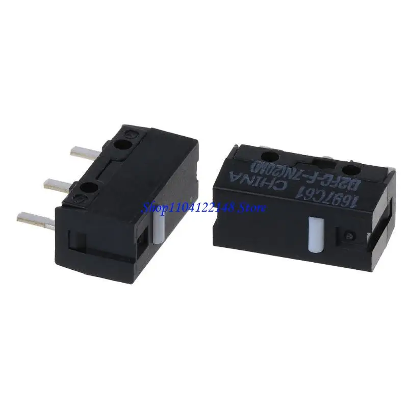 P9FA 2PCS Switch 20 Million Life Gaming Mouse  Switch Button D2FC-F-7N White Dot