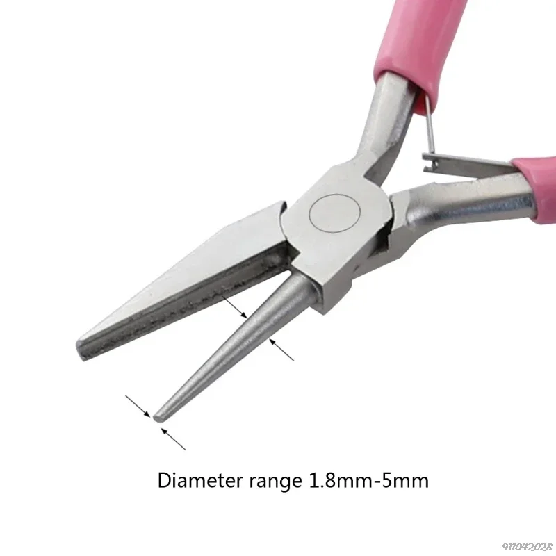 5 Cal okrągłe szczypce wklęsłe druciane szczypce do pętli Mini narzędzia do gięcia z drutu szczypce precyzyjne do wyrobu biżuterii, hobbystycznej hurtowni