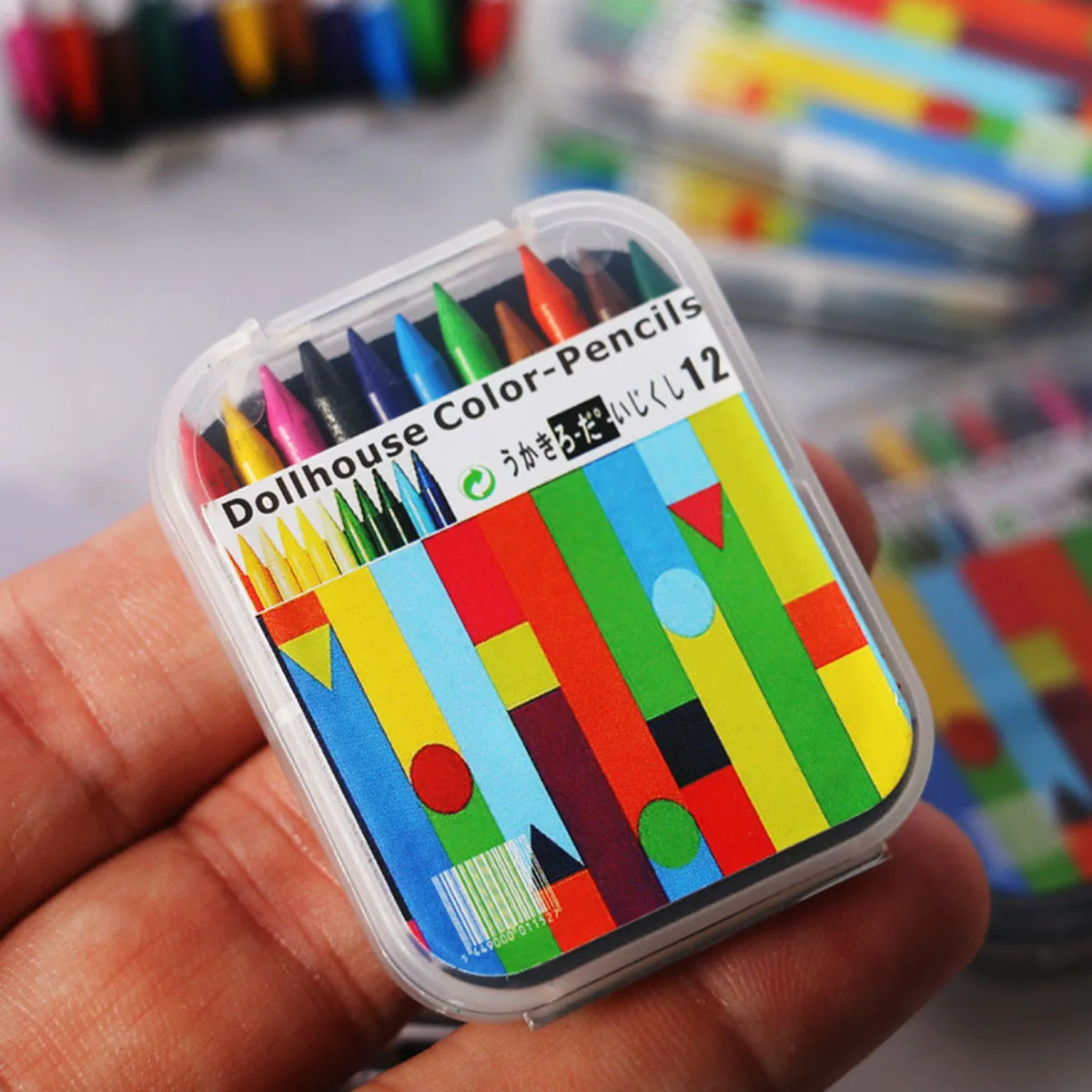 

Dollhouse Mini Box Color Crayon, 12 colors, small and easy to carry, miniature creative scene model