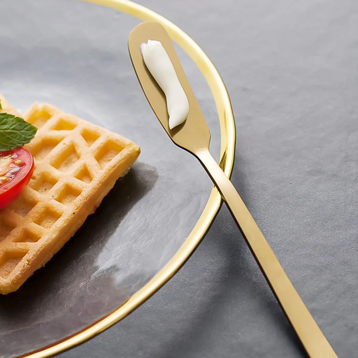 

6pcs 304 Stainless Steel Butter Knife Cream Cheese Spreader For Cake Jam Butter Serving Kitchen Tools Catering Restaurant