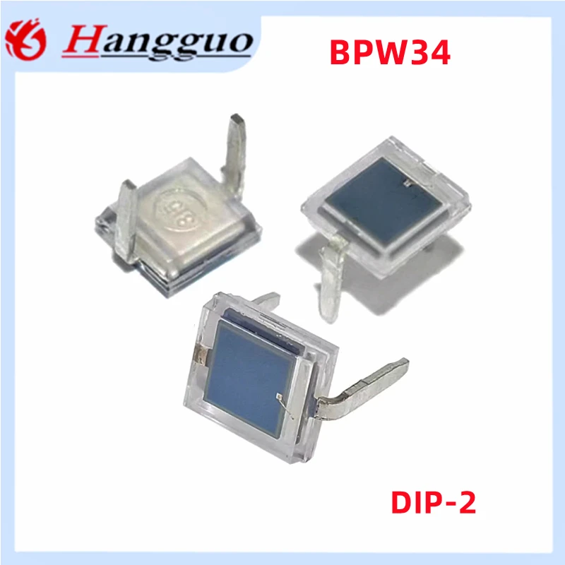 10Pcs/Lot BPW34 DIP-2 Photodiode BPW34 Silicon PIN photodiode infrared receiver tube