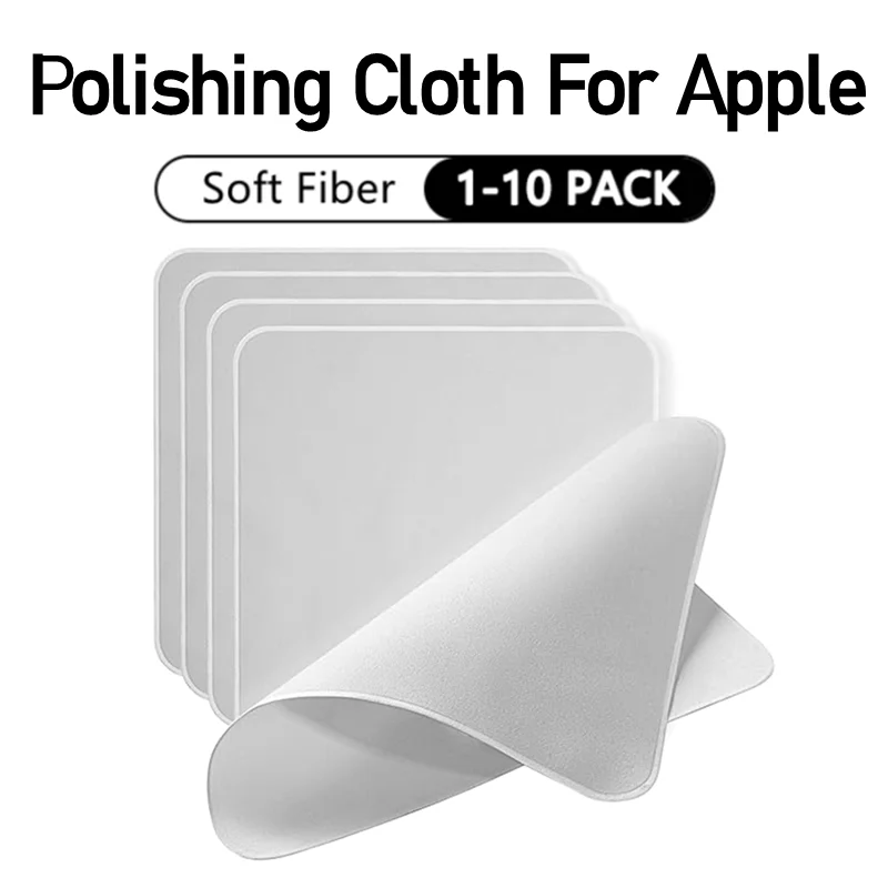 Universal Polishing Cloth For iPhone 15 Nano-Texture Screen Cleaning Cloth For iPad Macbook Airpods Apple Watch Display Cleaner 