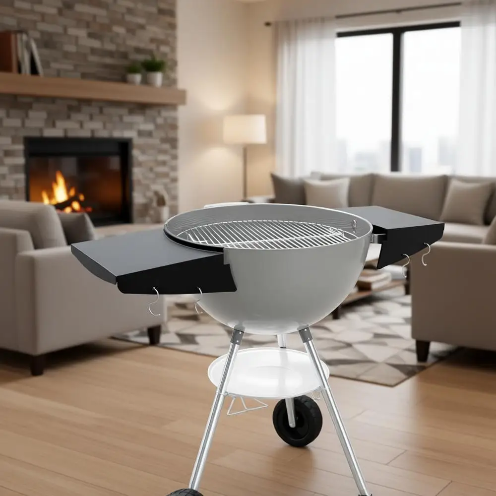 

Уличная стальная боковая полка-столик для грилей-барбекю 22 дюйма, замена аксессуаров для угольных грилей