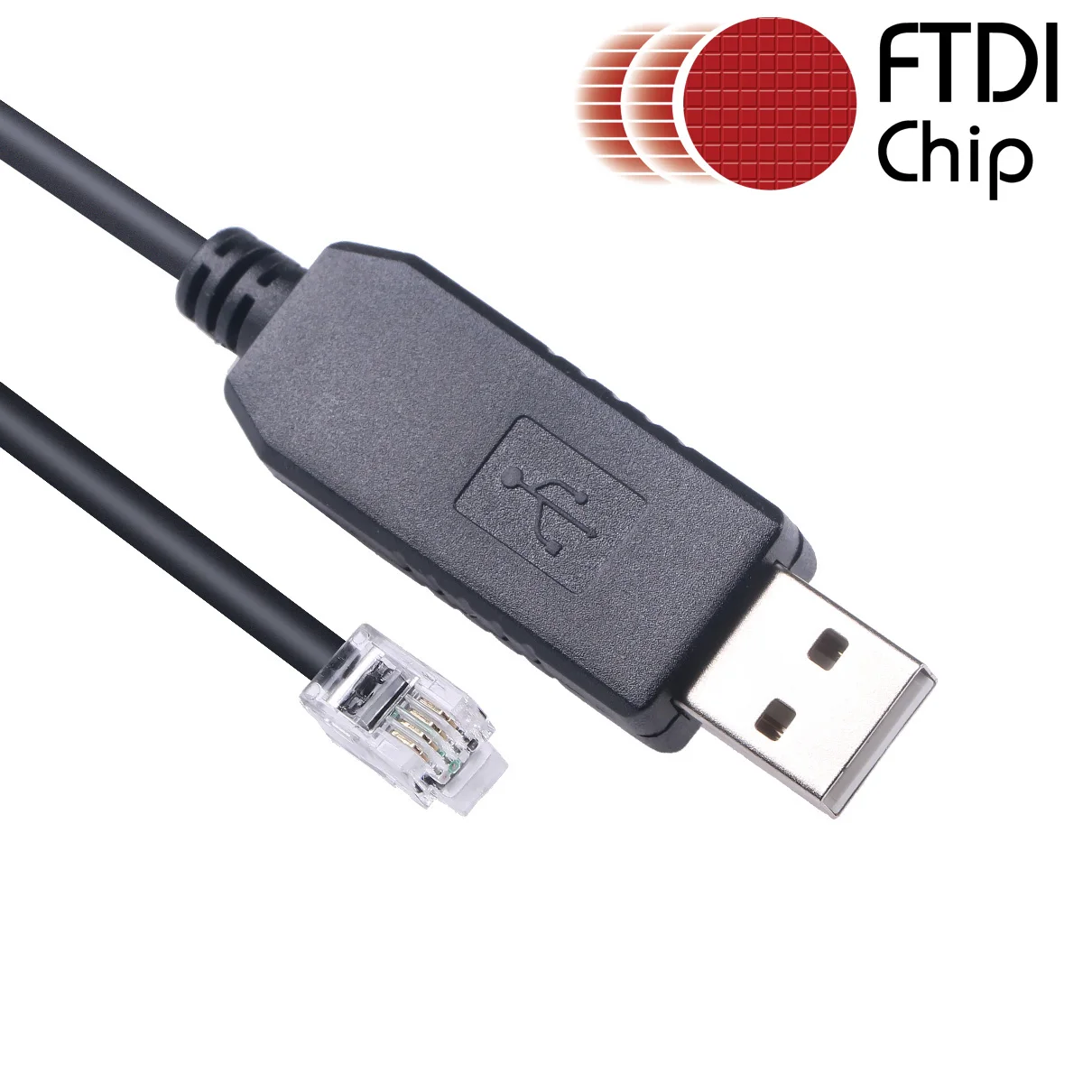 

USB to RJ9 RJ10 4P4C RS232 Serial Cable for Ioptron Mount iEQ30 Pro Smart EQPro ZEQ25GT ZEQ25 CEM60 CEM25P FTDI Chip Inside