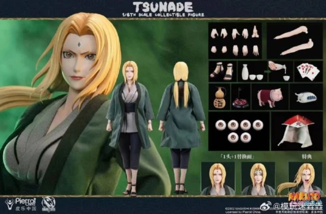 RocketToys (ROC) Original 1/6 Mobile Doll Naruto Shippuden Series Tsunade Anime Action Figure Model Toys Gifts Fo Boys
