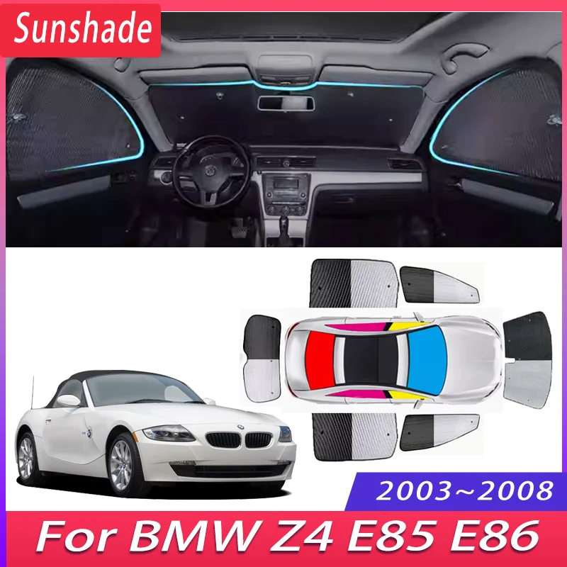 

Автомобильный солнцезащитный козырек для BMW Z4 E85 E86 2003 ~ 2008 2004 2005 теплоизоляция солнцезащитный козырек для лобового стекла