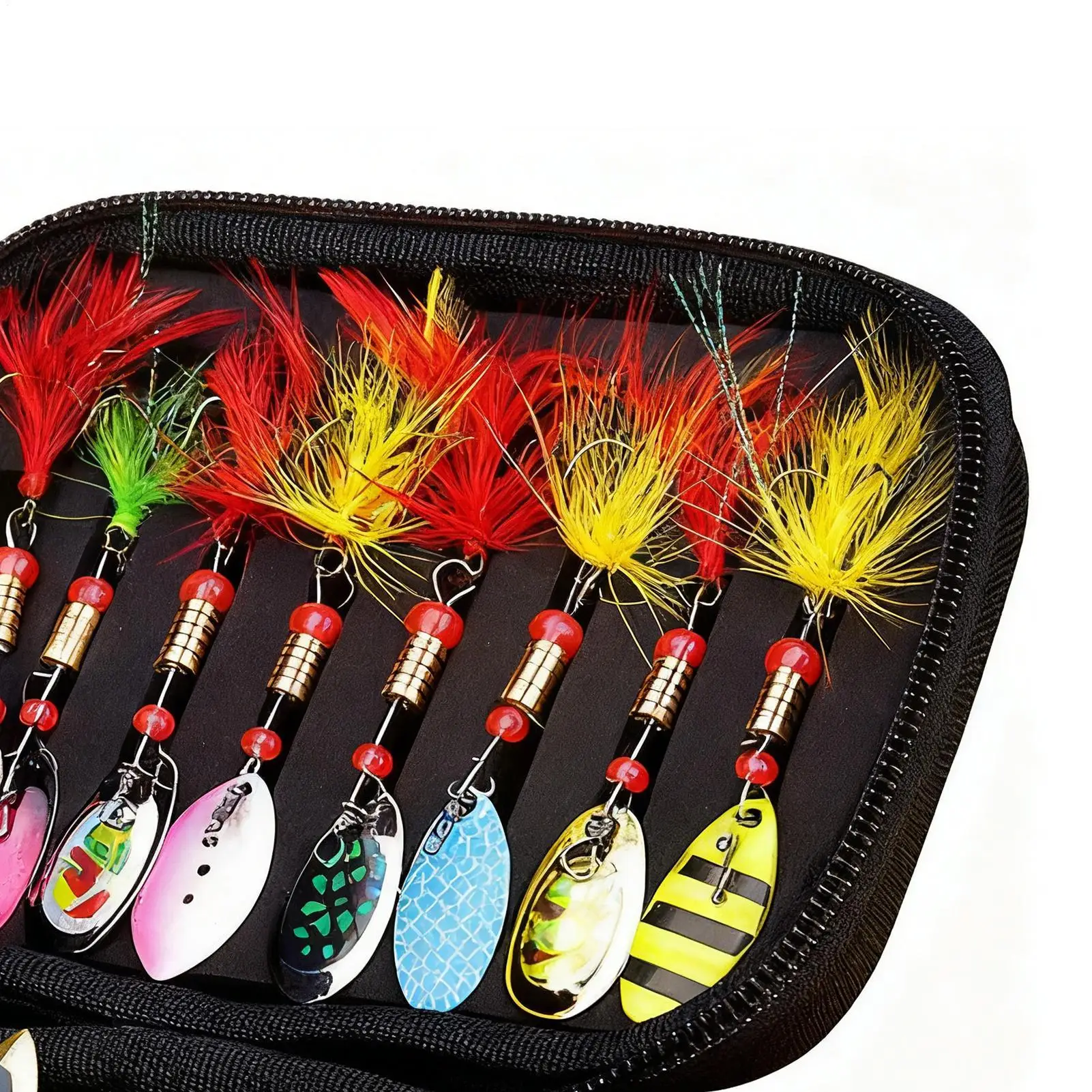 مجموعة طعوم صيد السمك مكونة من 16 قطعة طعوم سباحة صلبة وناعمة مع خطافات حادة للمياه العذبة والمياه المالحة وسمك السلمون المرقط كرابي، هدية صيد الأسماك #3