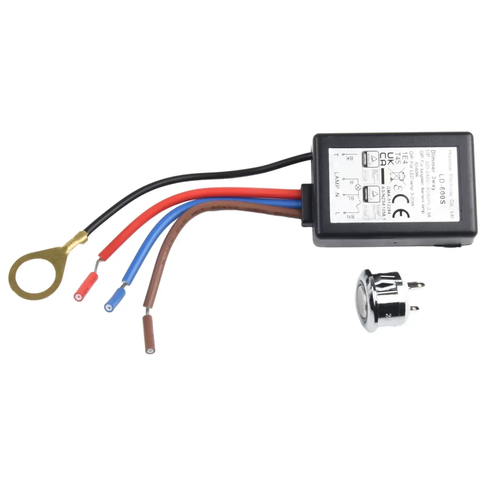 Touch Switch Inductive Switch 3 Way Touch Dimming Dimming/ON OFF 220V Black EU Type Inductive Switch LD-600S PVC