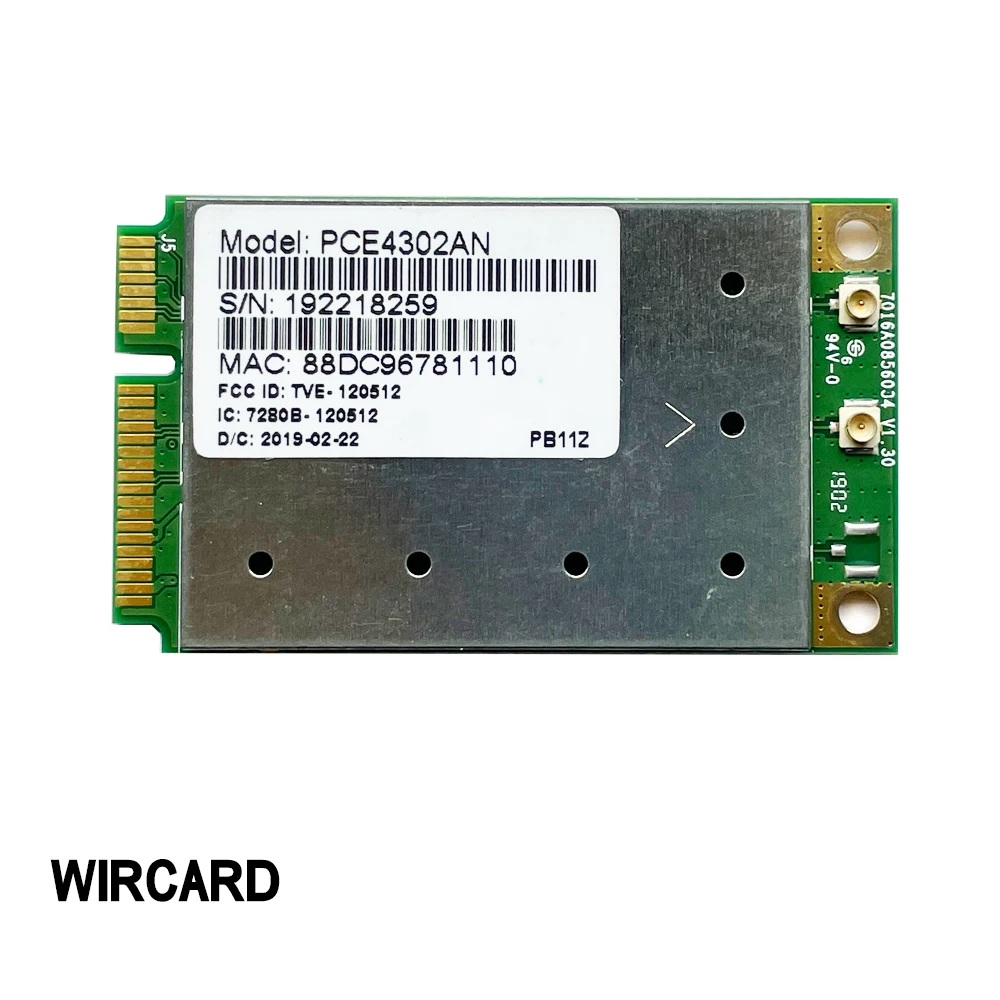 WIRCARD PCE4302AN 802.11 ac 2x2 Module Dual Band 2.4G/5G Network Card For Laptop Router