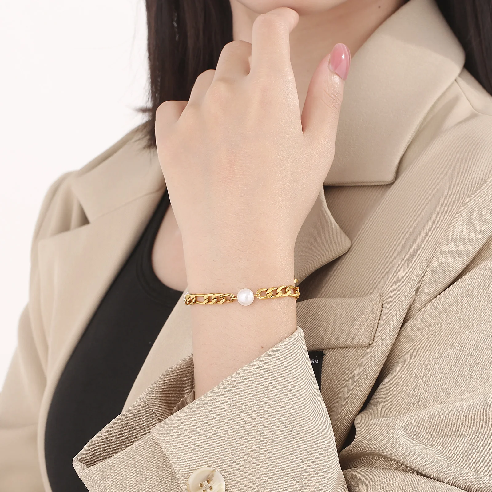 KALEN Chain Bracelet for Women Fashion Pearl Bracelet New Simple Jewelry Accessories Wholesale