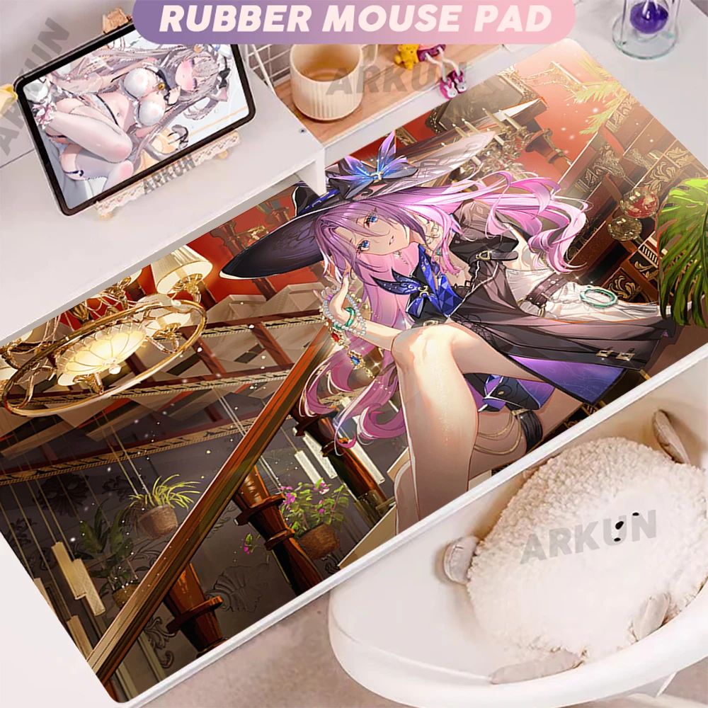 

Large Kawaii Sex Pretty Jade Fashion Cool Honkai Star Rail Gaming Mouse Pad XXL 900X400 HD Keyboard Non-Slip Office Laptop Mat