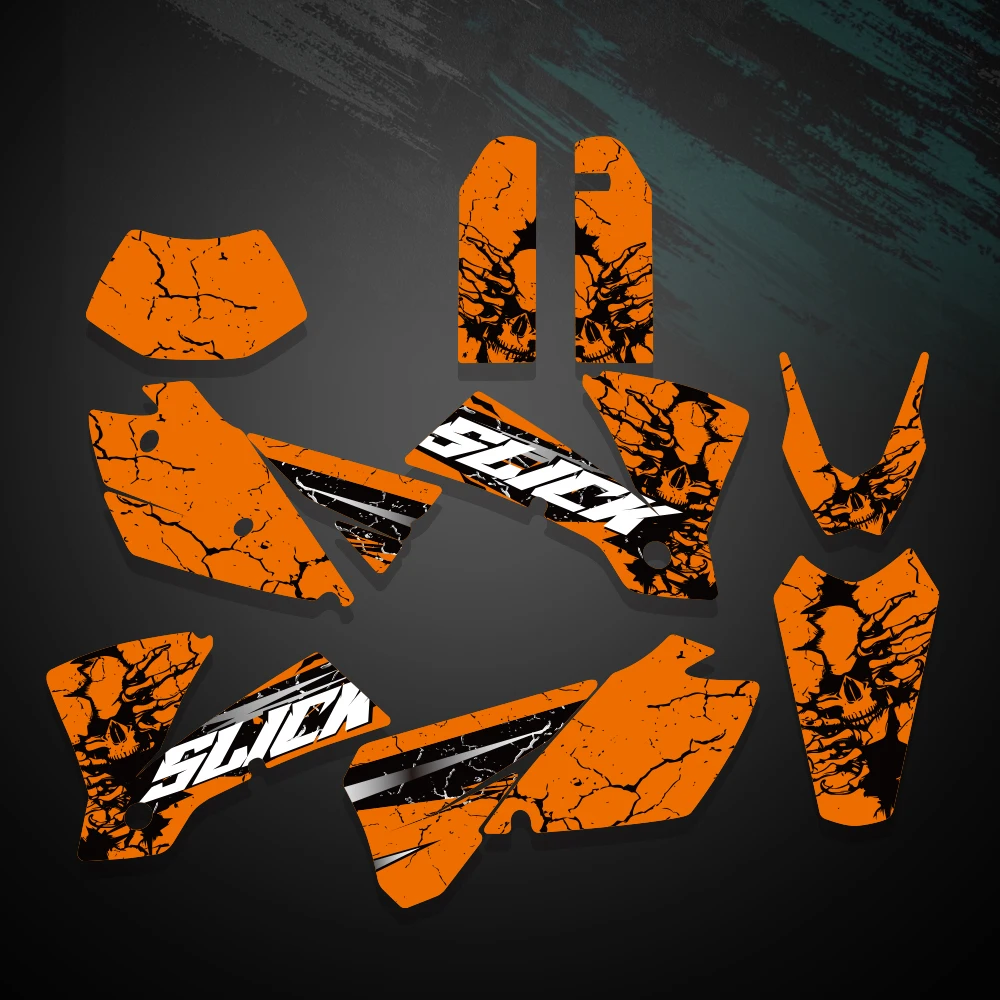 NEW GRAPHICS & BACKGROUNDS DECALS For KTM 125 200 250 300 400 450 525 EXC 2004 Motorcycle Personality Decoration