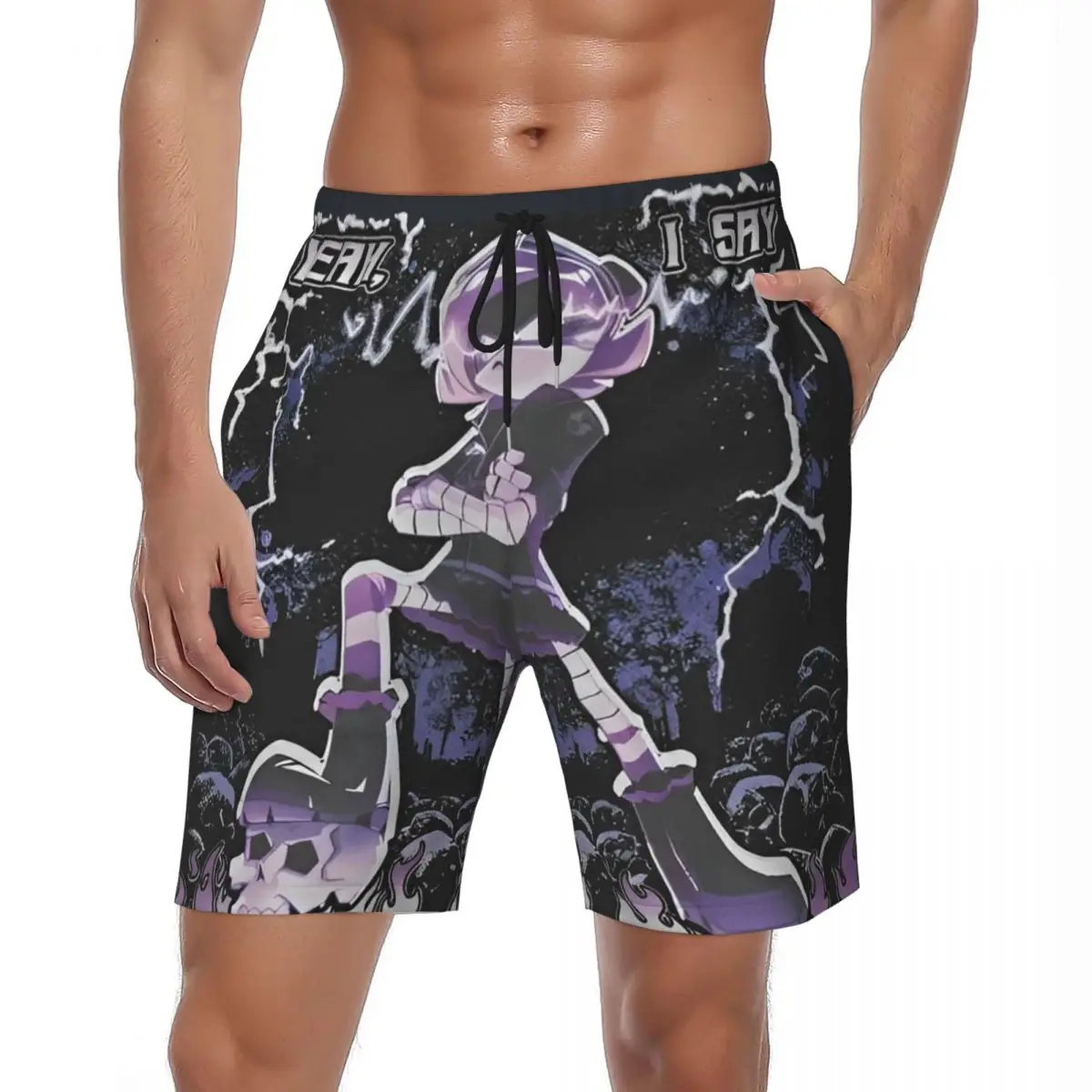 

Шорты для убивания дронов Uzi, летние пляжные шорты с героями мультфильмов, аниме, Гавайи, мужские спортивные удобные плавки с принтом