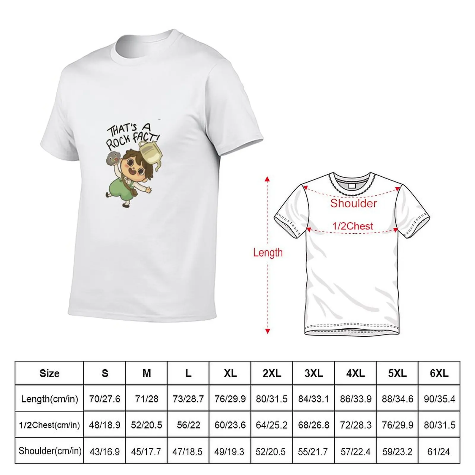 Greg Rock Fact, Over the Garden Wall T-Shirt plus sizes hippie clothes quick drying mens big and tall t shirts