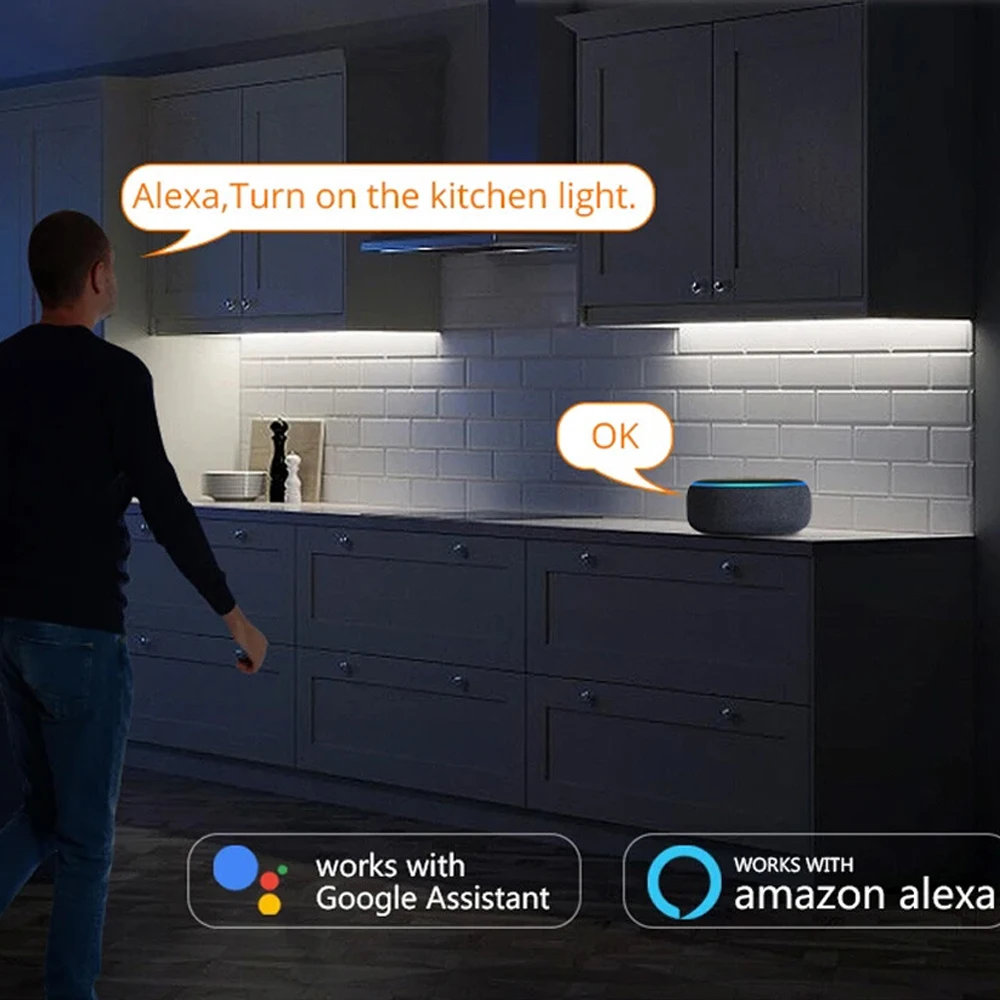 USB Tuya WiFi COB RGB LED Strip 5V 1M 2M 3M 4M 5M Dimmable Flexible Cabinet TV Bed Room Game Light Fr Alexa Google Assistant