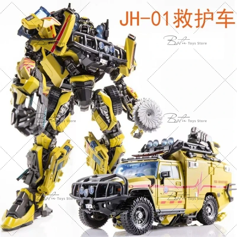 

In Stock Transformation Toy JH-01 JH01 Ambulance Automobile Primary Colour Robot Action Figure Model Toy Collection Gift