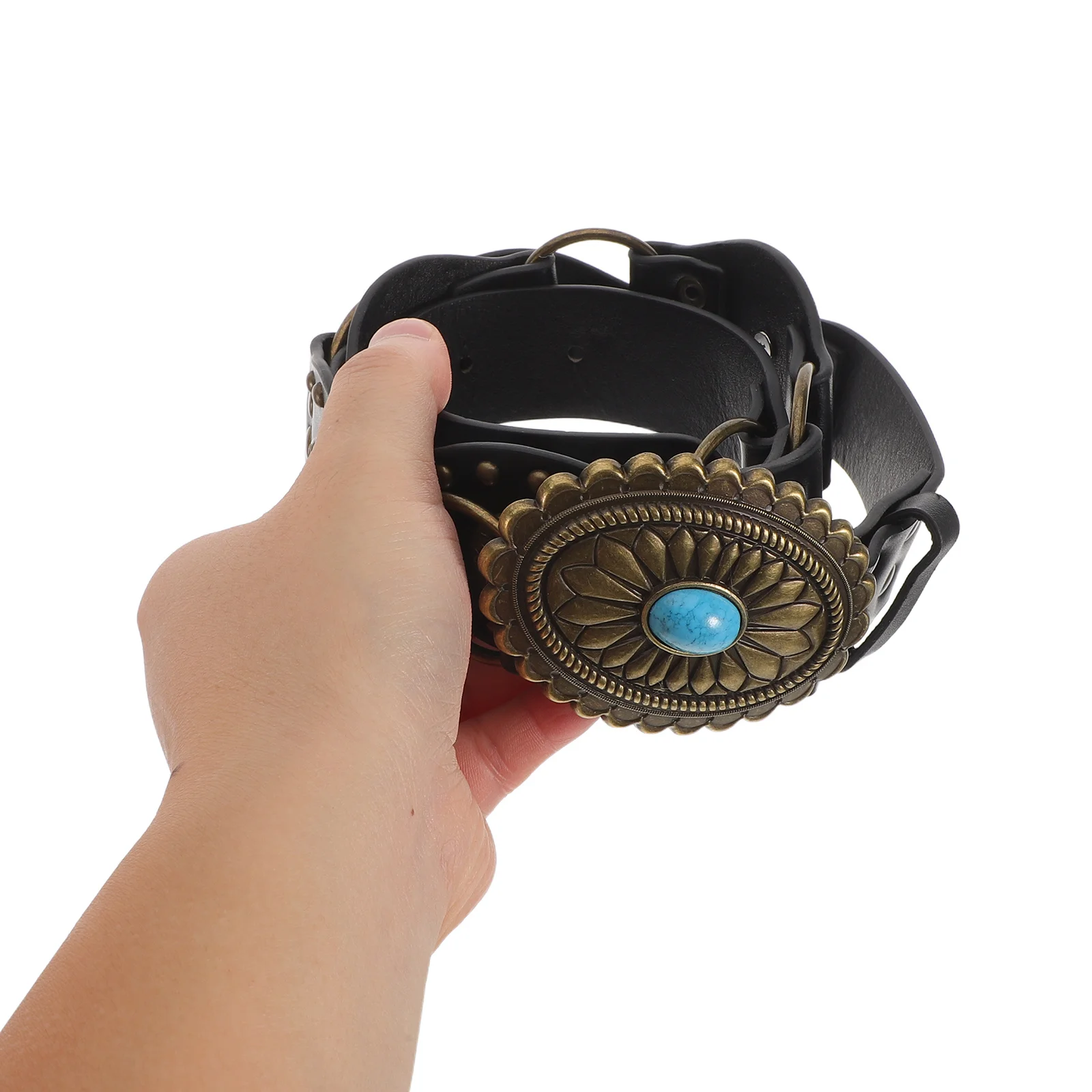 

Vintage Western Belt for Women Adjustable Retro Boho Waist Belt Wide Strap Design Perfect with Dresses Jeans Cowgirl Style