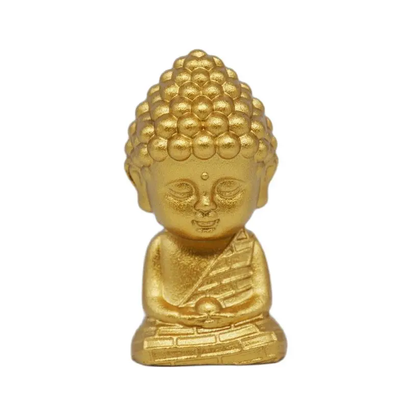

Brass Solid Small 5.5cm Buddha Statue Home Decoration Auspicious Bronze Craft Gifts Shakyamuni Tathagata Bronze Temple Ornaments