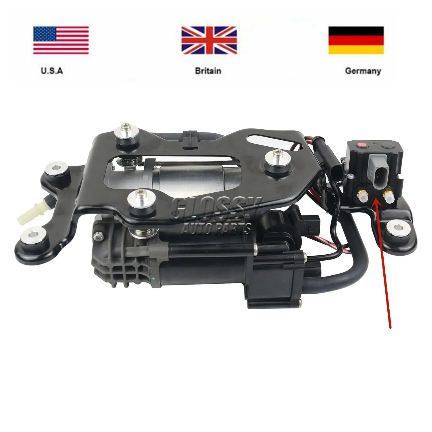 AP03 Brand New 37206850555 Air Suspension Compressor w/ Valve Block for BMW X5 F15/F85 ,X6 F16/F86