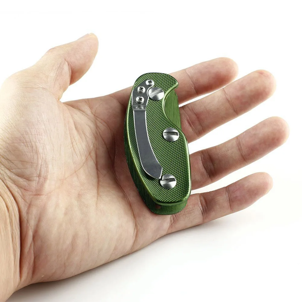 

Aluminum Key Holder Clip Green Lightweight Hard Aluminium Alloy Outdoor Pocket Tool Fits 6 Keys Non Slip Surface