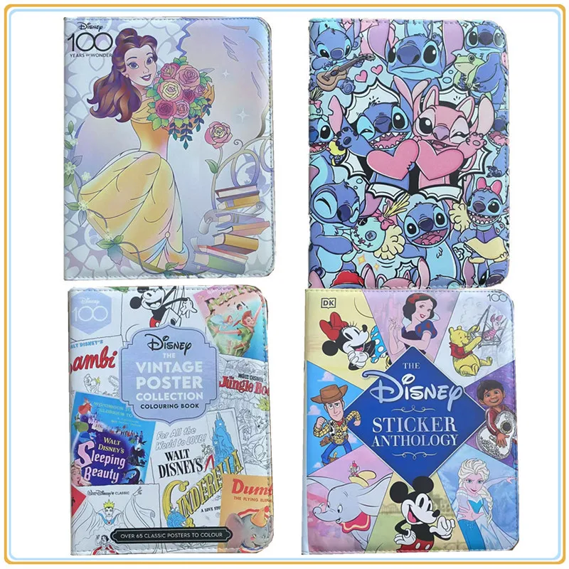 400pcs/900pcs Card Album Book Disney Anime Stitch Mickey Mouse Collection Card Zipper Game Cards Binder Holder kids Gift