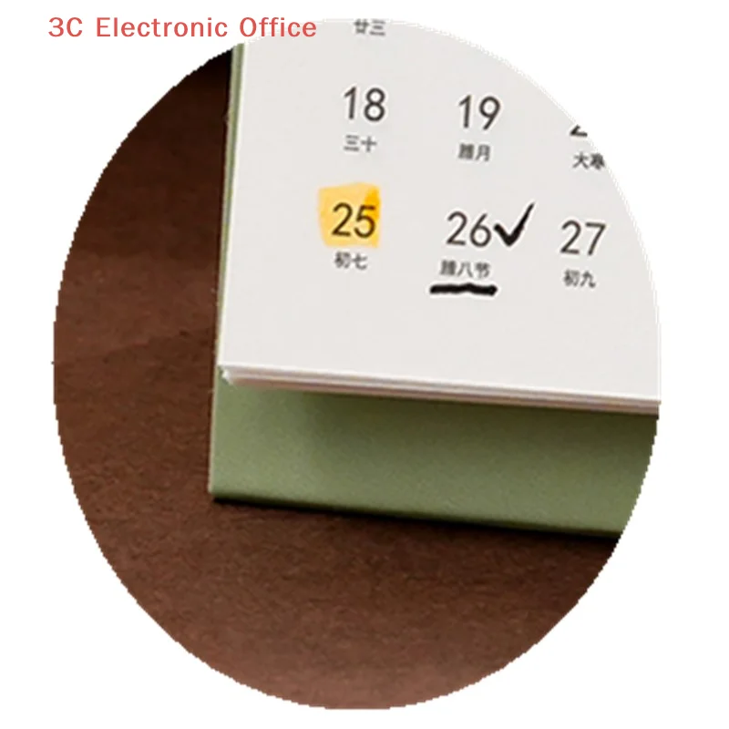 

[3SC] 2026 Horse Year Mini Desk Calendar Simple Portable Coil Monthly Calendar Planner Office And Home Decor
