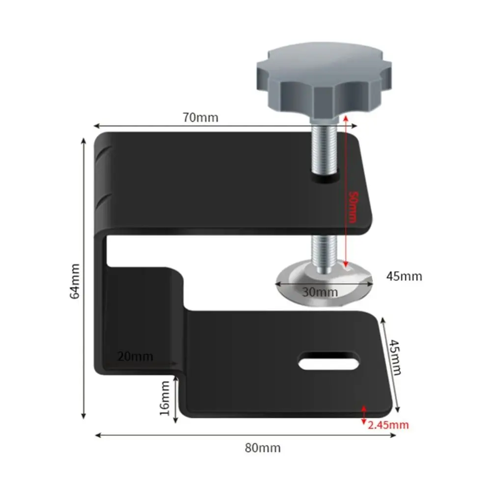 G-shaped Cabinet Installation Clamp Heavy Duty Portable Drawer Panel Mounting Clip Antirust Cast Iron Drawer Fixing Clip