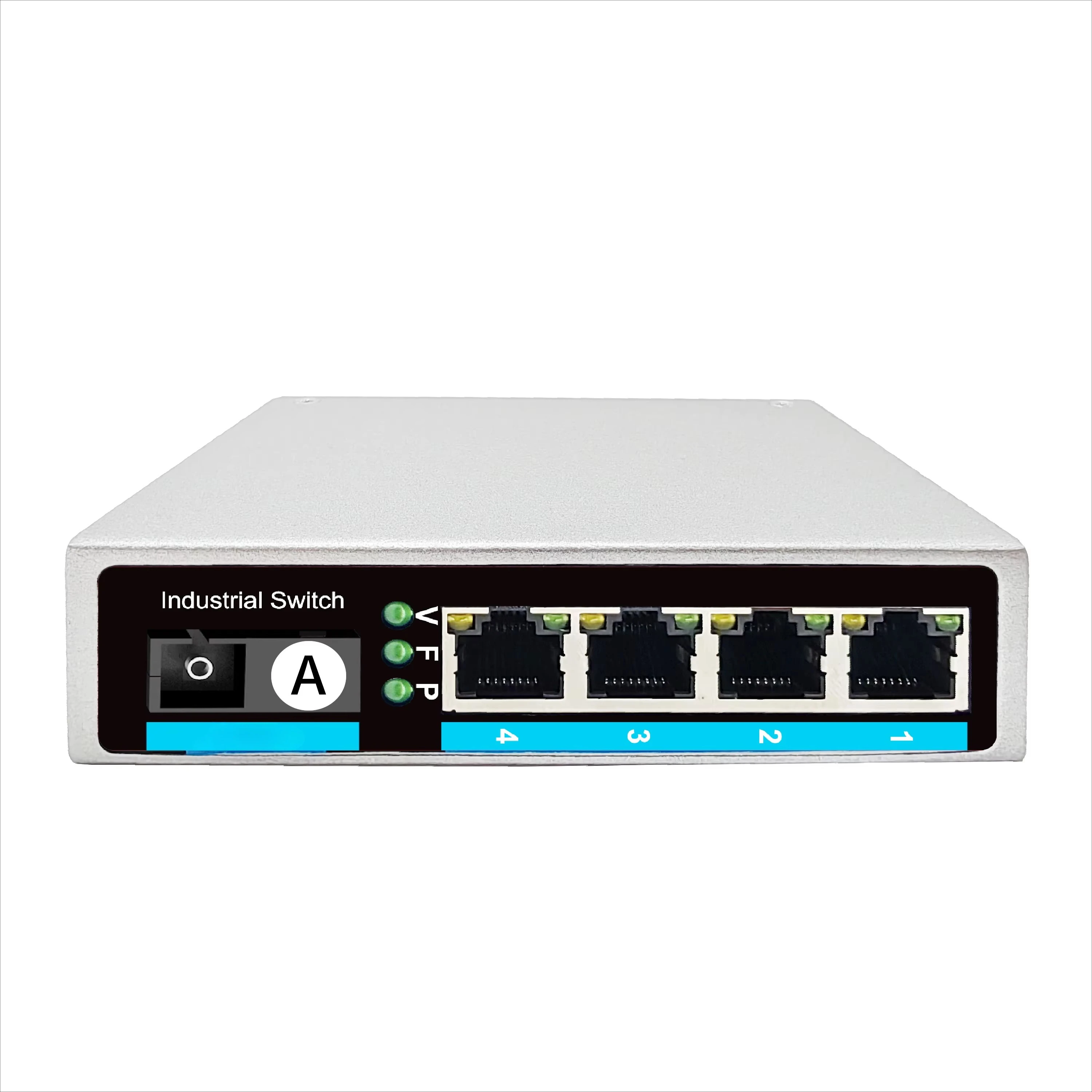Industrial Grade Unmanaged 10Gbps 5-Port Gigabit 1 Optical 4 Electrical SC Interface Single-mode Single Fiber 20 Kilometer Light