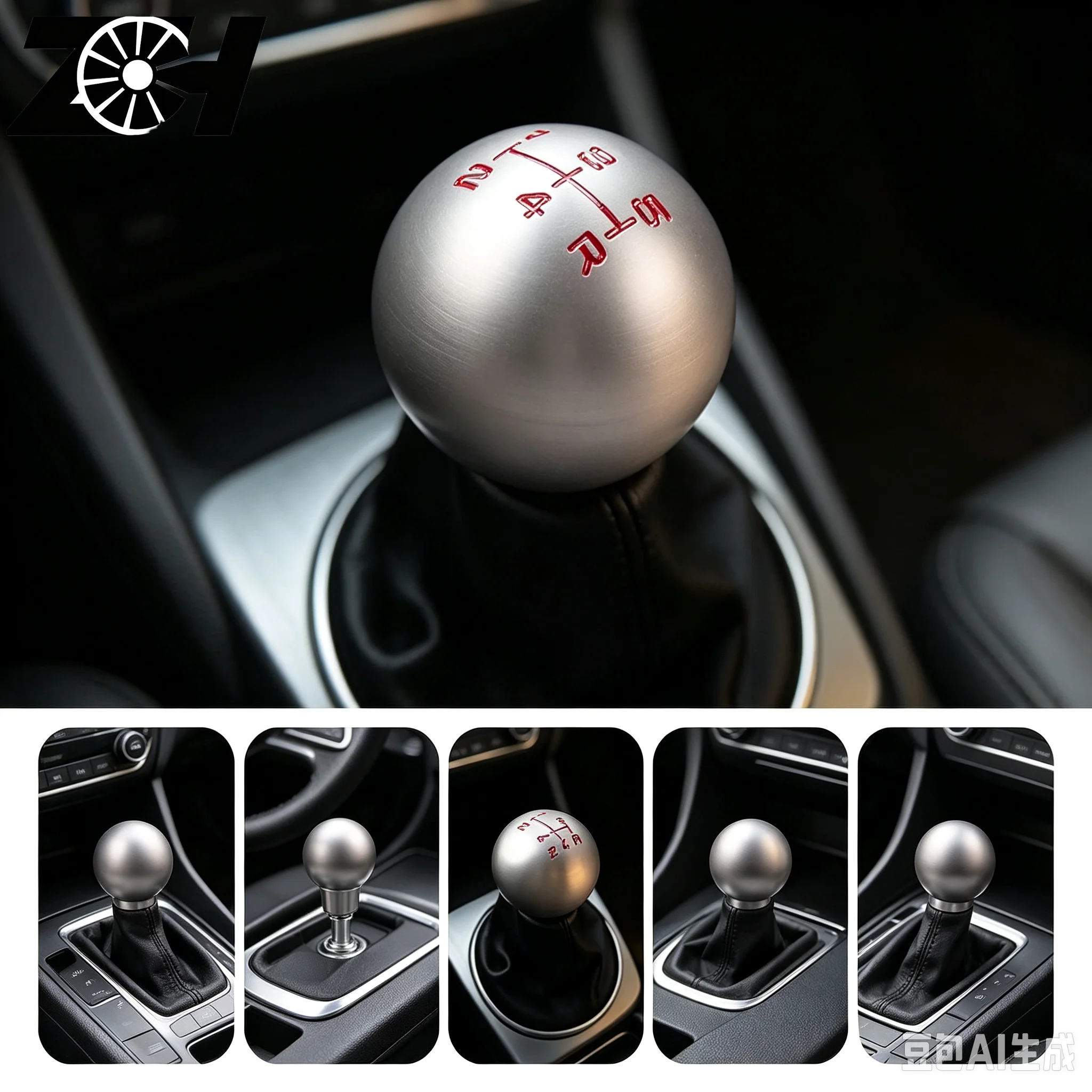 Aluminum 5 6 Speed Car Ball Shape Gear Shift Knob M10*1.5 Fit For Honda Civic City FD2 FN2 EP3 R DC2 DC5 AP1 AP2 S2000 F20C